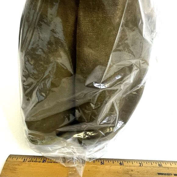 Vtg Woods Canoe Bag Canvas w Leather Straps Canada Made Backpack Sack Duluth Bag - Picture 16 of 16